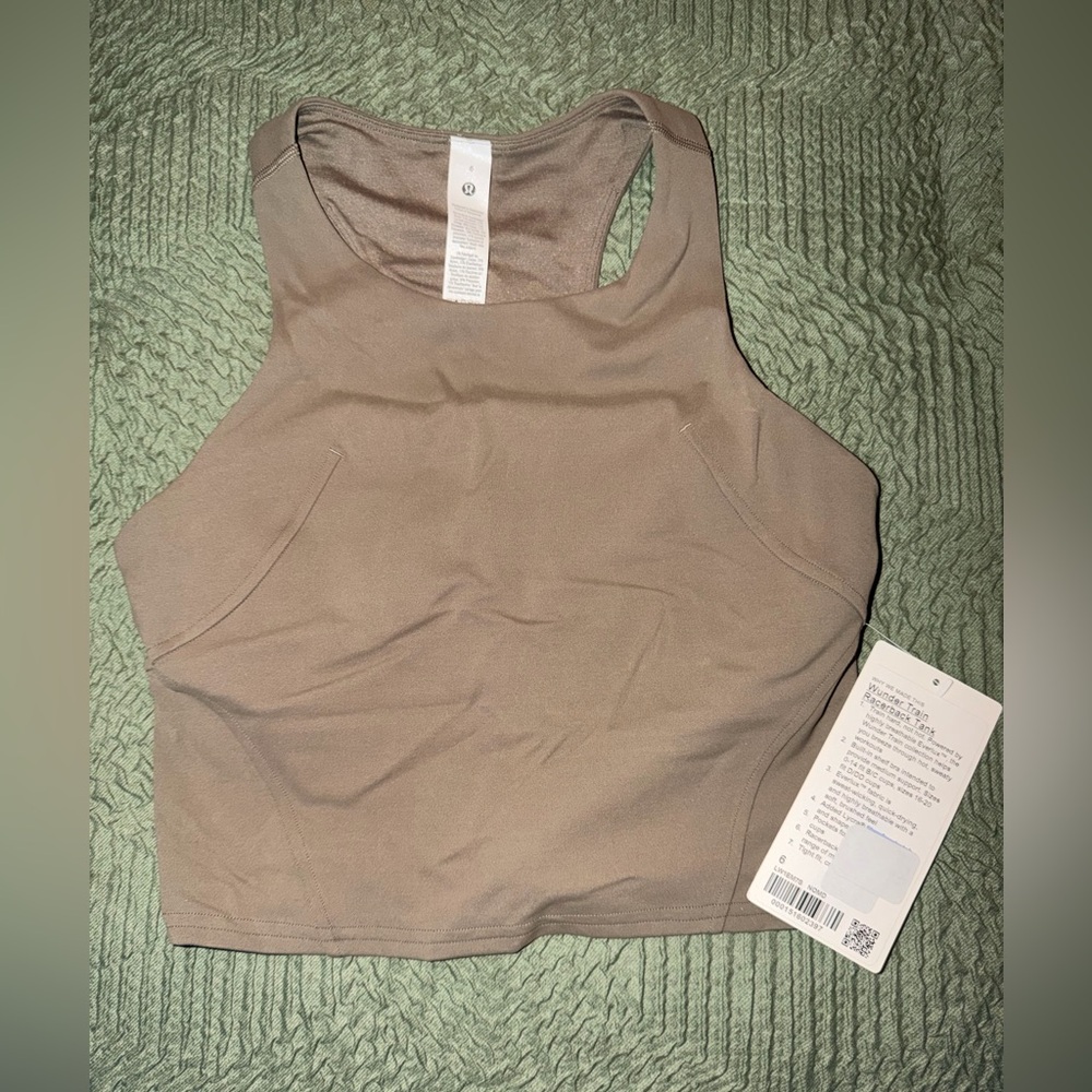 Lululemon Athletica Wunder Train Tan Racerback Tank